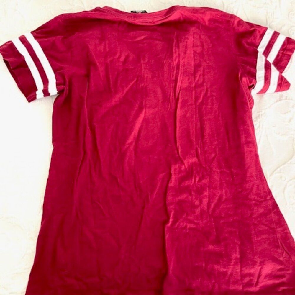 NFL Washington Redskins Commanders Football Red Chris Cooley 47 V-Neck Shirt L - Picture 2 of 5